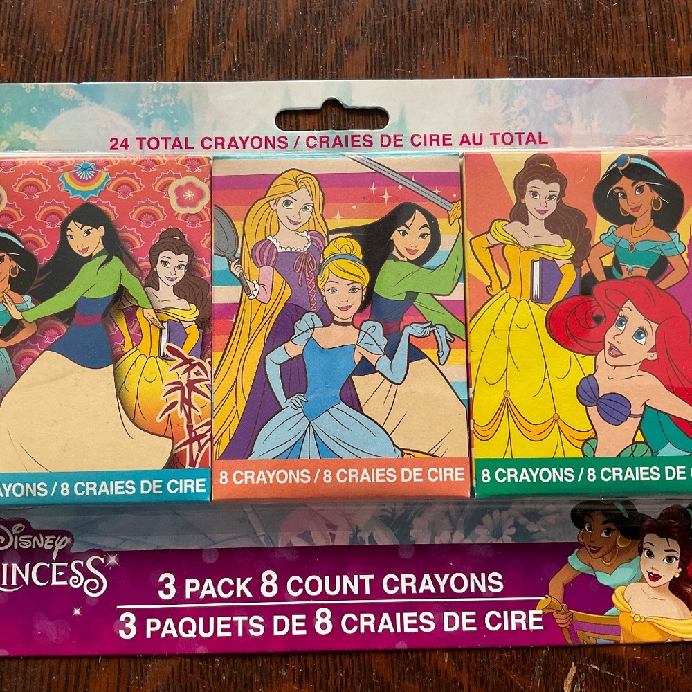 Disney princess 24 crayons